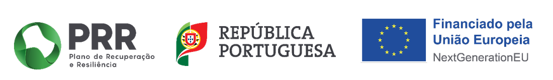 PRR — Plano de Recuperação e Resiliência · República Portuguesa · Financiado pela União Europeia — NextGenerationEU